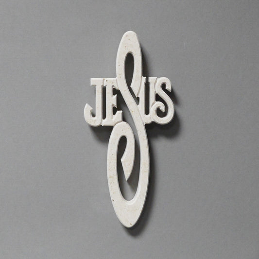 Cross wall rounded – JESUS